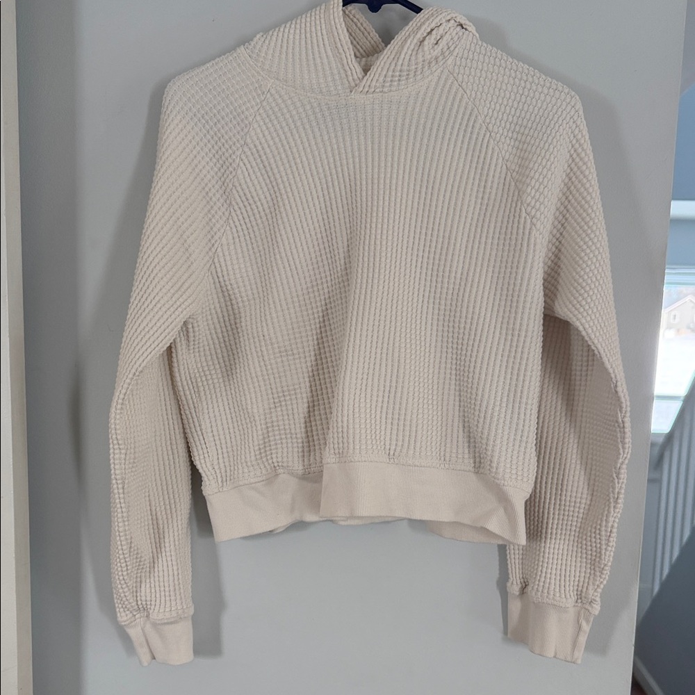 The North Face Off-White Textured Hoodie